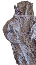 Uniqlo Liberty Floral Blue Shirt Dress Set of 3 Used