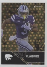 2024 Kansas State University Wildcats Parallel Gold Dylan Edwards #P-2 1by6