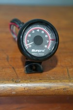 Vintage Sunpro Tach 1000 Rpm Tachometer Gauge Rat Hot Rod Car Accessory Black Vintage Sunpro Tach 1000 Rpm Tachometer Gauge Rat Hot Rod Car Accessory Black