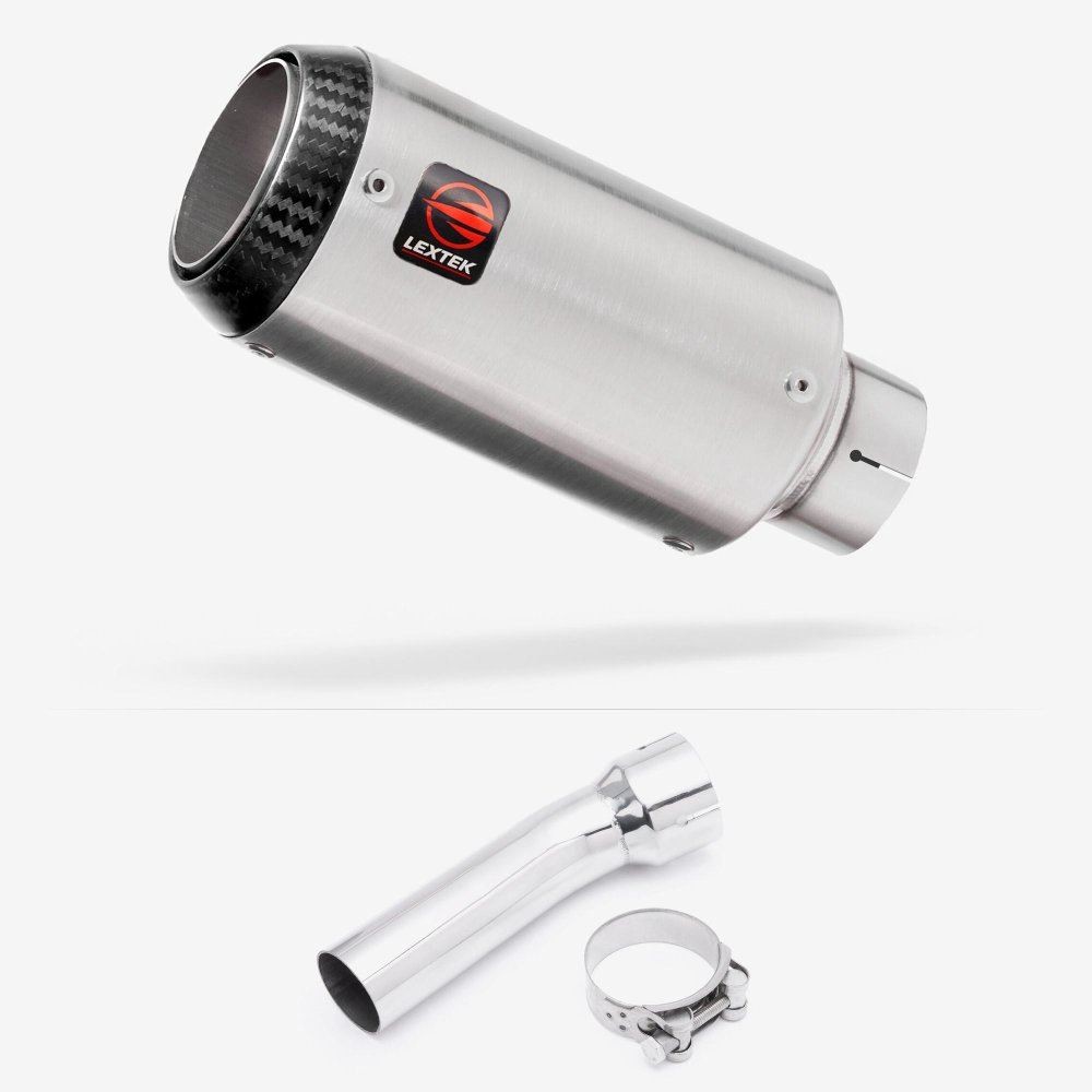 Lextek CP1 Carbon Tip Exhaust 150mm with Link Pipe for BMW R 1200 GS (13-18)