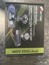 NavGear Full-HD-Dashcam mit 2 Kameras für 360°-Panorama-Sicht, G-Sensor