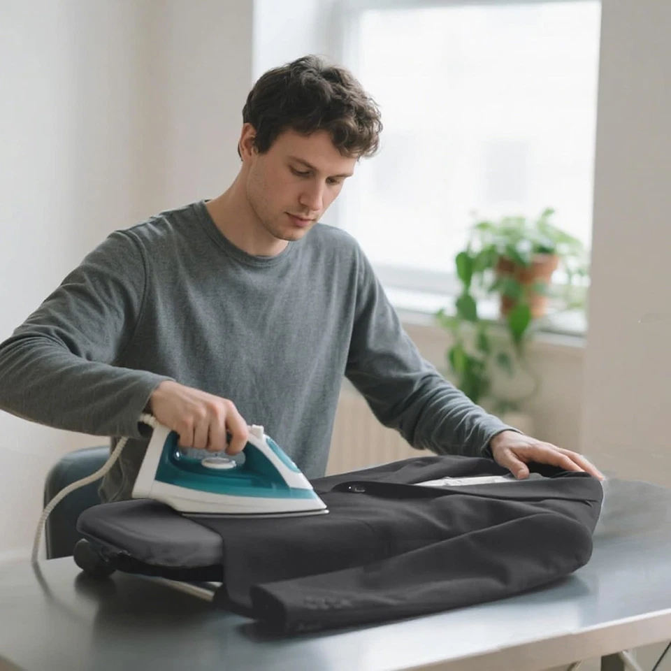 Mini Ironing Board with Cover and Pad Portable Folding Tabletop Iron Holder - Image 4 of 4