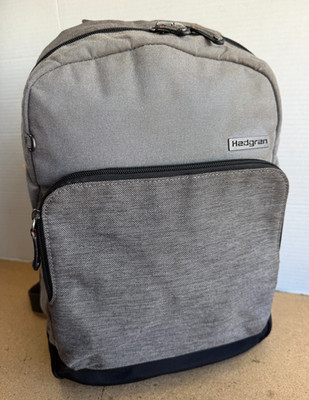 Hedgren Backpack Laptop Bag Gray Link Hook Up 15.5'' x 10'' x 6''