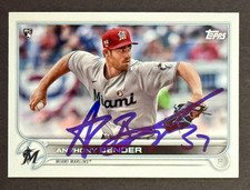 2022 Topps SIGNED: Anthony Bender, MARLINS #160