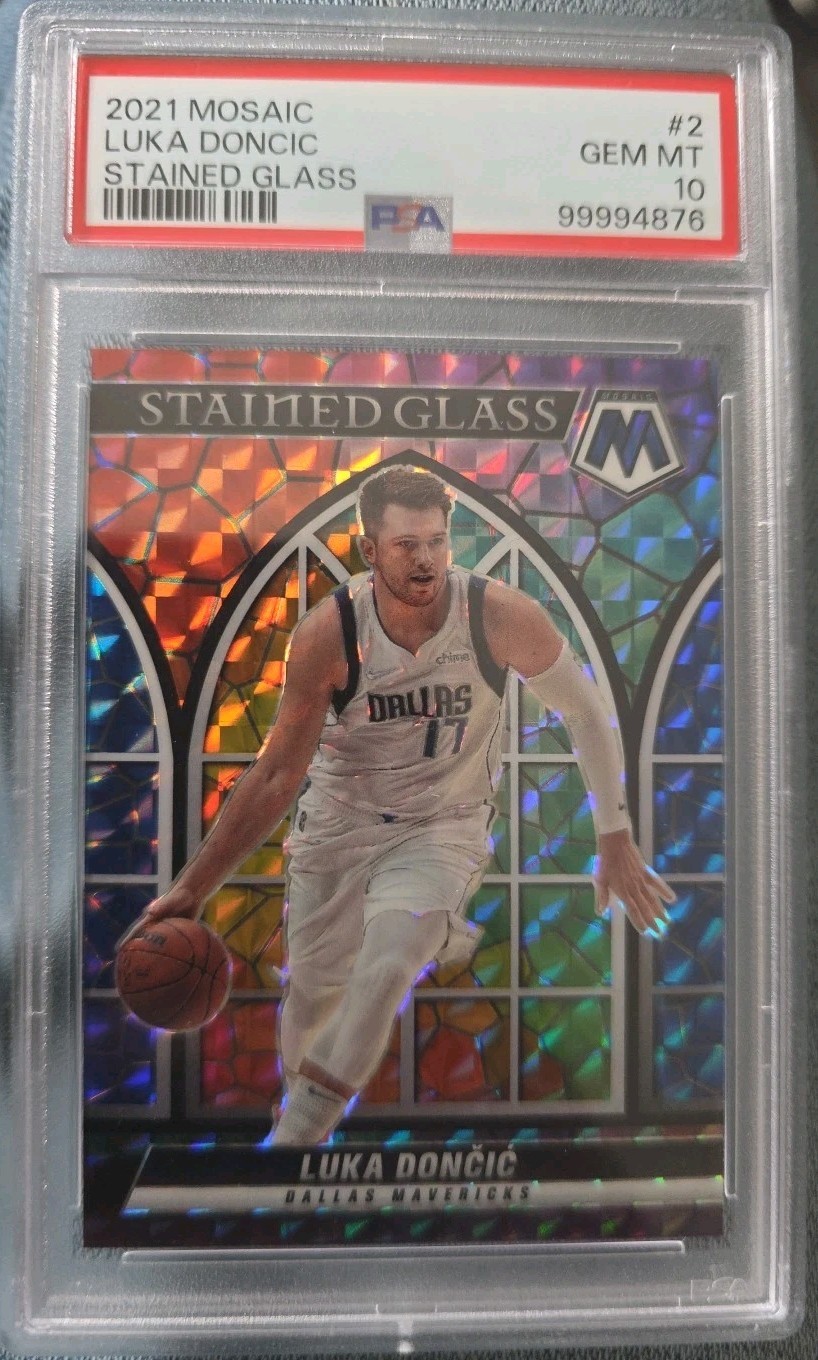 Luka Doncic 2021 Mosaic #2 Stained Glass /(SSP) Price Guide