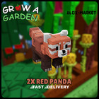 🔥2X Red Panda 🔥GROW A GARDEN - CHEAPEST!⚡💸