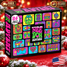2026 Christmas Advent Calendar 24PCS 3D PVC Fidget Dolls Countdown Gift