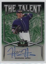 2019 Leaf Valiant The Talent Green Prismatic 98/99 Hudson Head #TT-HH1 Auto 0q21