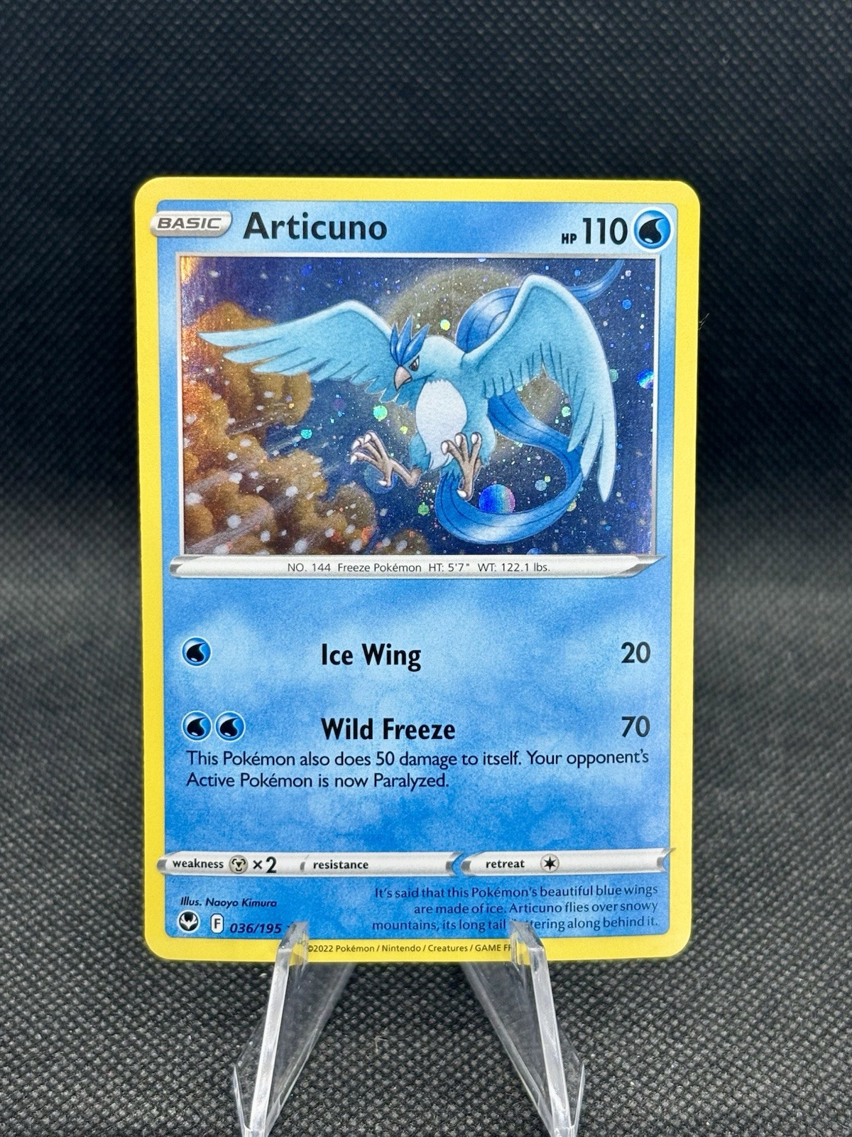Articuno 036/195 Silver Tempest Blister Exclusive Promo Cosmos