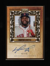 2025 Topps Gilded David Ortiz Hall Of Fame Gold Frame Auto Autograph /15