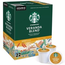 Starbucks Veranda Blend Coffee K-Cup Pods, Blonde Roast Coffee, 176 ct 8 pack