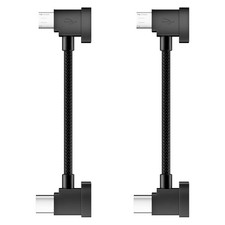 Micro USB to C OTG Cable 0.6 FT-2 Pack, 90 Degree Remote Controller 0.6FT