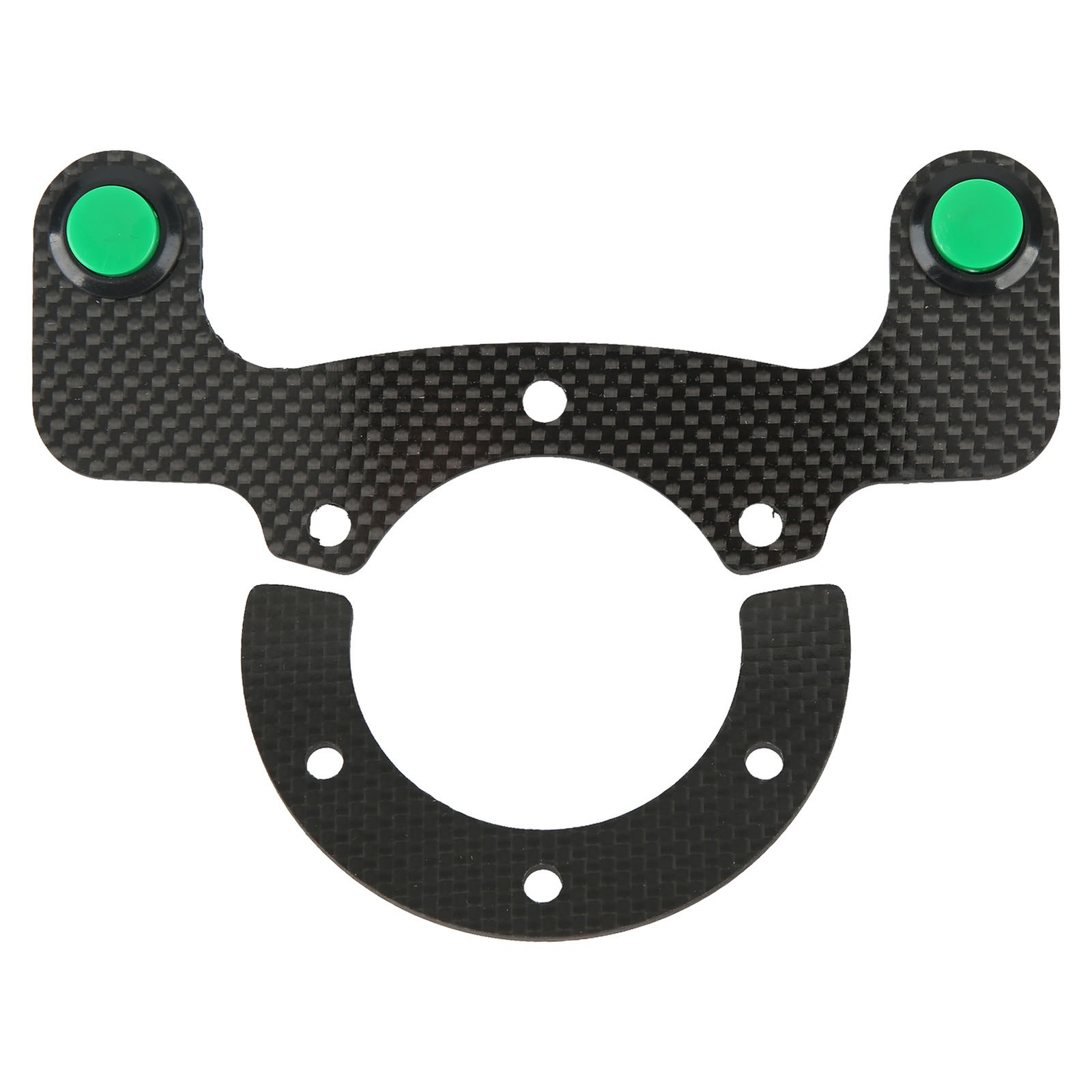 Universal Carbon Fiber Steering Wheel Button Kit For Horns Lights Premium
