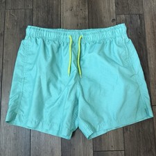 Men's Laguna Originals Size L Green Swim Trunks Shorts with Mesh Liner