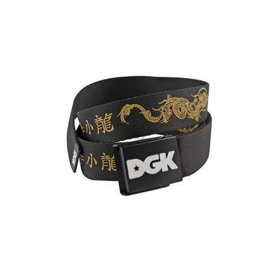 DGK x Bruce Lee Balance Scout Belt Black Gold Mens Skateboard