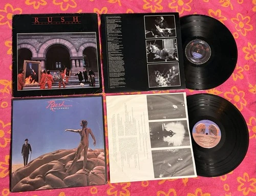 Rush LOT OF 2 LP Hemispheres / Moving Pictures 1ST EDIT