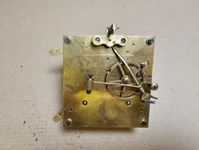 Antique French German square plate clock movement LENZKIRCH bracket wall clock