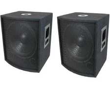 NEW (2) 18" SUBWOOFER Speakers PAIR.Woofer Sub w/ Box.DJ.PA.BASS.Pro Audio.Sound