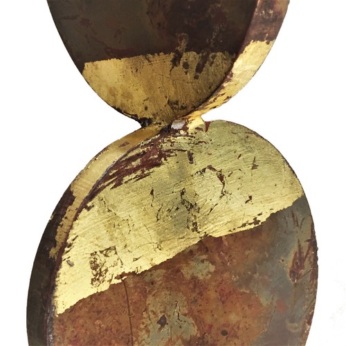 An American Contemporary Anodized & Gold Painted Iron Sculpture, XXI Century - Picture 6 of 8