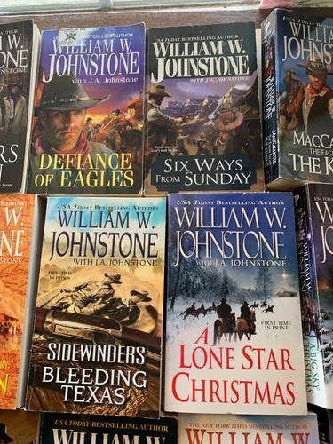 Western PB LOT of 26 William W & J.A. Johnstone Mountain Man Jensen Eagles List - Picture 4 of 8