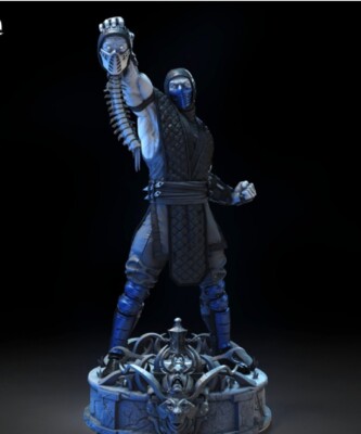 Sub-Zero Mortal Kombat 1/16 Scale Resin 3d printed model kit