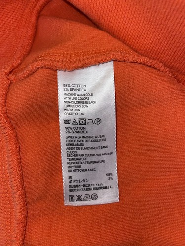 Tommy Bahama Size S Orange Long Sleeve Pullover Sweatshirt - Picture 6 of 6