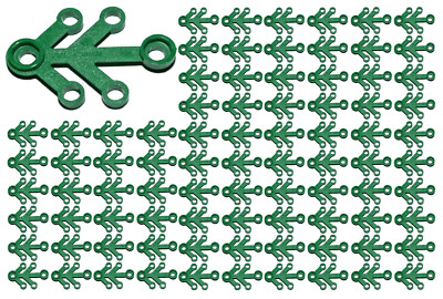  NEW LEGO x100 Small GREEN 4 x 3 Tree Leaf Branch limb Forest town City Town 