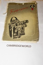 PAILLARD BOLEX H 16 CAMERA INSTRUCTION MANUAL GUIDE BOOK ORIGINAL GENUINE