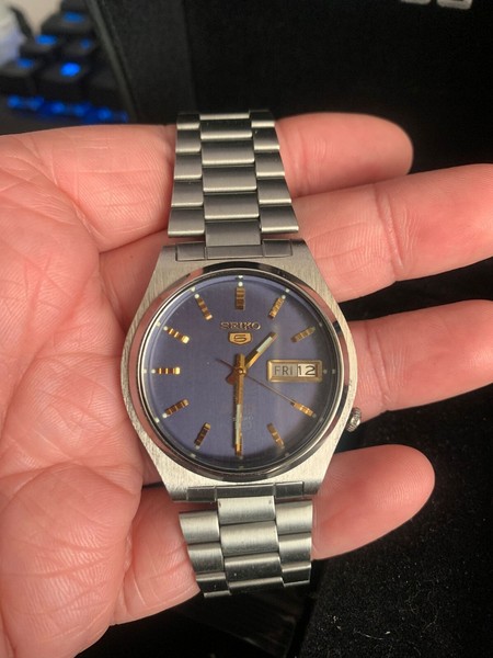 reloj Seiko Serie 5 1985 21 jewels vintage para hombre