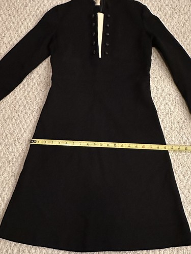 Vintage Kimberly 100% Virgin Wool Stretch Black Womens Dress USA Made Medium - Picture 15 of 18