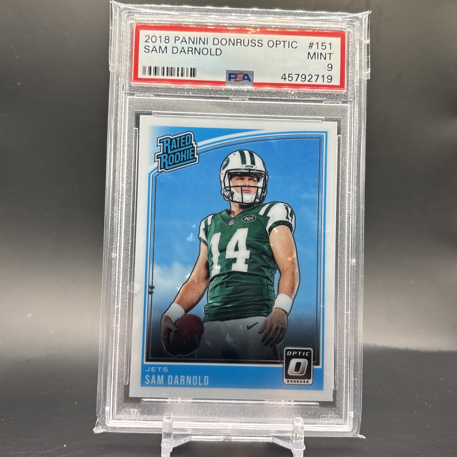 Sam Darnold #151 [Rookie PSA 9 MINT] 2018 Panini Donruss Optic Football RC