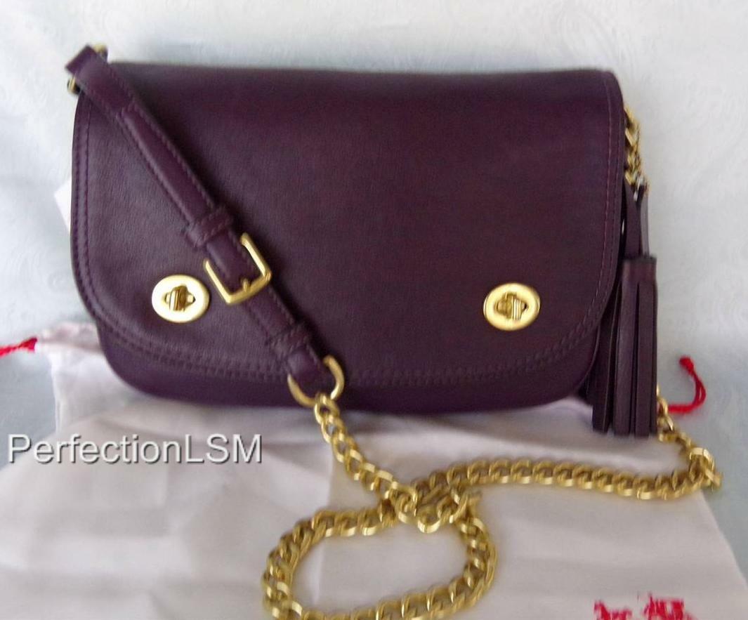 NWT Coach 25361 Legacy Leather Double Gusseted Flap in Black