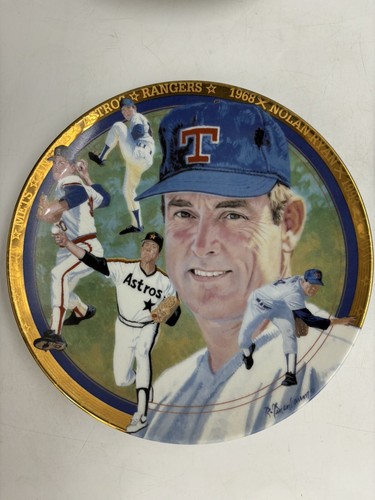 Nolan Ryan 4 Plates Hamilton Collection MrFastballStrikeoutExpress Million$ More - Picture 2 of 13