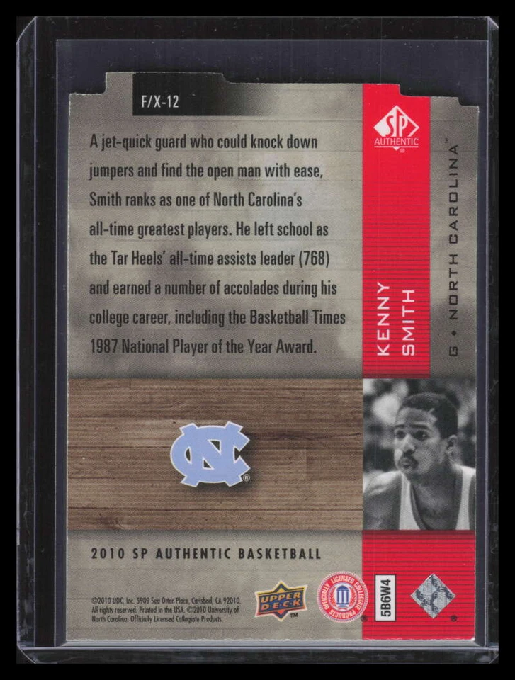 2010-11 SP Authentic Holo F/X Die Cuts 12 Kenny Smith 148765 - Image 2 of 2