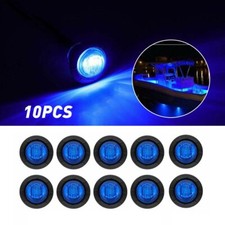 10x Blue 34 Mini Round Led Side Marker Lights For Truck Ford Suv Adornment Cus