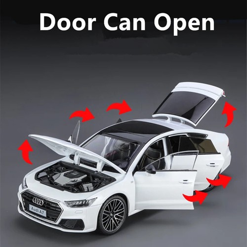 1:24 AUDI A7 Coupe Diecast Car Model High Simulation Sound & Light Kids Toy Gift - Picture 1 of 26