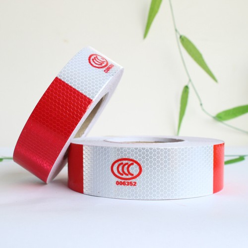 3M 10M 25M 38M Red White Reflective Tape Conspicuity Sticker Safety Warning Sign - Picture 6 of 6