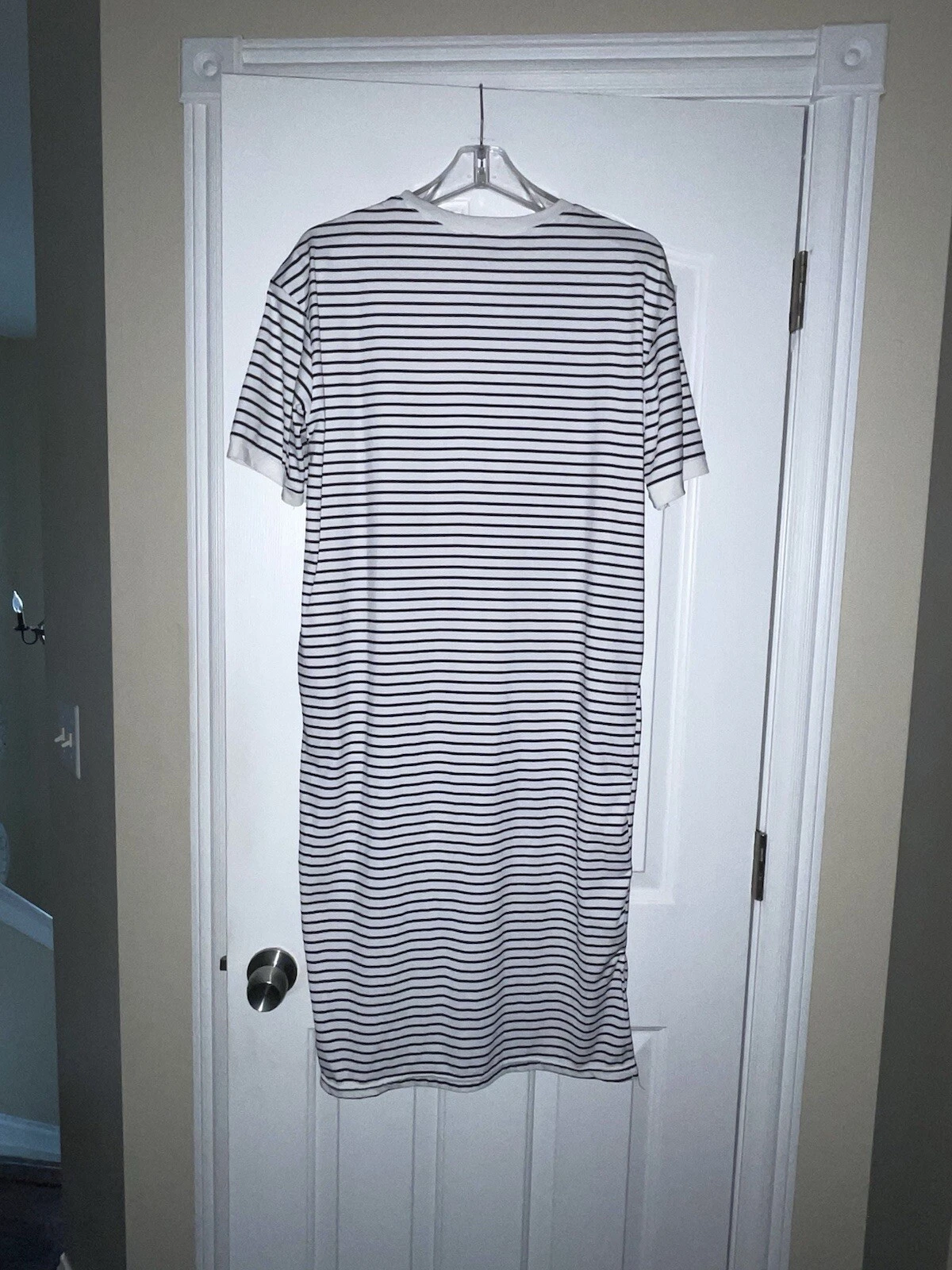 MOSCHINO COUTURE MILANO RARO ABITO TSHIRT A RIGHE CON ORSETTO