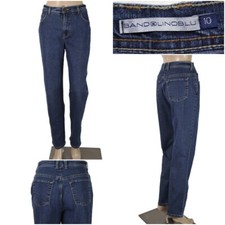 BANDOLINOBLU "Aimee" Women's Size 10 Straight Tapered Stretch Jeans 30" Inseam