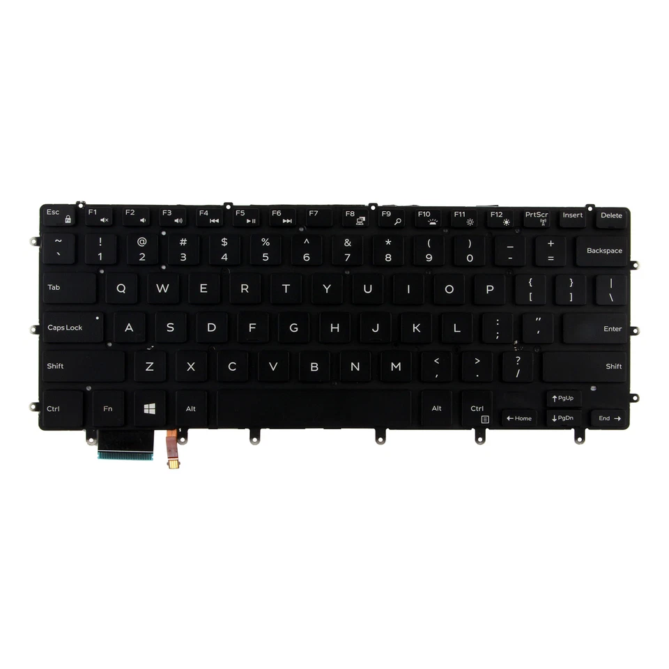 Teclado genuíno dos EUA com iluminação traseira para Dell XPS 15 9550 9560 9570 7590 0GDT9F - Imagem 2 de 4