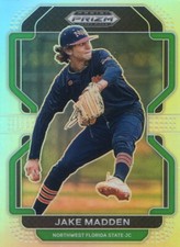2022 PANINI DRAFT PICKS PRIZM SILVER NO. 118 Jake Madden - Northwest Florida Rai