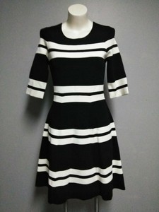 eliza j black and white dress