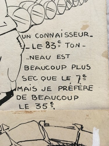 Robert Carrizey (1905-1943) Comic Ink And Gouache Caricature Satire The Wine Vat - Picture 5 of 11