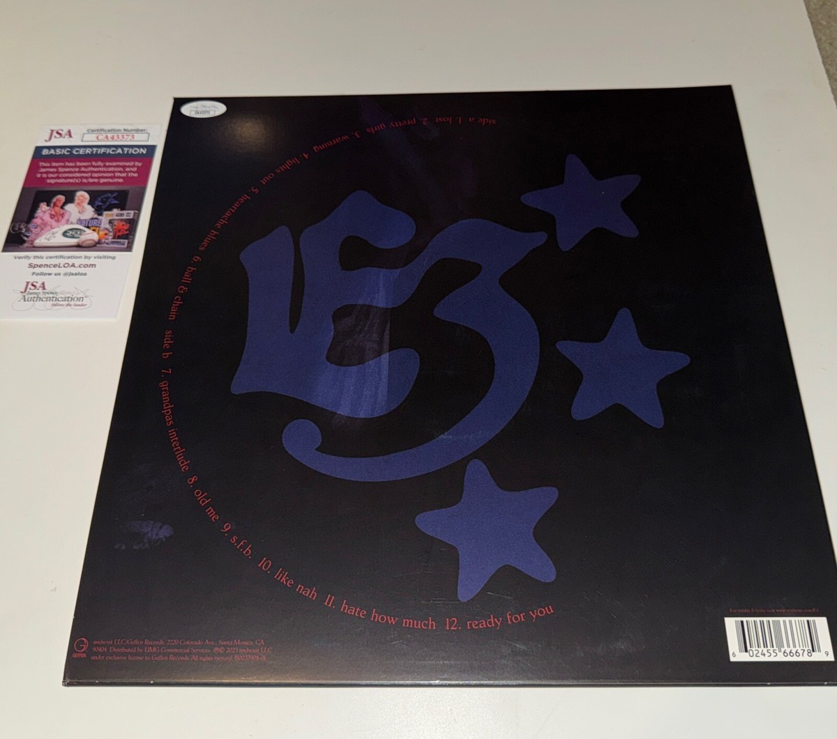 Rapper Midwxst Signed Vinyl LP E3 with rare inscription + halo