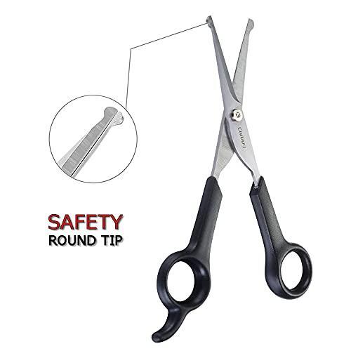 Chibuy Professional Pet Grooming Scissors with Round Tip Stainless