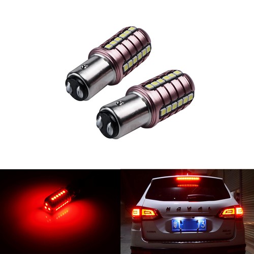 2x BAY15d P21/5W 1157 Red 20W LED Car Tail Stop Brake Light Bulb