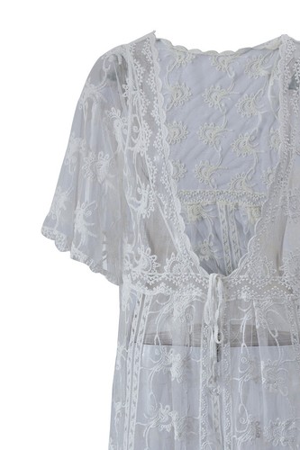 OJAY Sheer Lace Robe - Picture 6 of 12