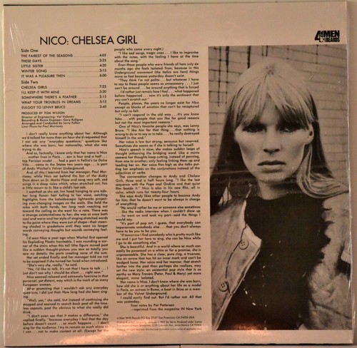 4 HERREN MIT BÄRTEN STEREO 4M138 USA 2007 NICO "Chelsea Girl" 180g VERSIEGELT - Bild 2 von 2