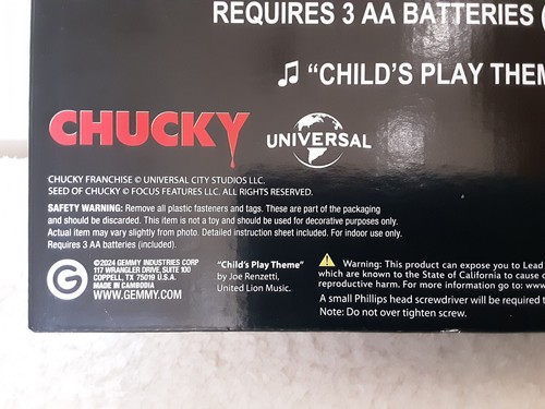 Chucky Horror Movie Halloween Musical String Lights Childs Play Scary Novelty - Picture 9 of 11