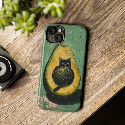 Phone-Ink iPhone, Pixel, Samsung Galaxy Case - Avocado Cat Seed - 第 48/253 張圖片